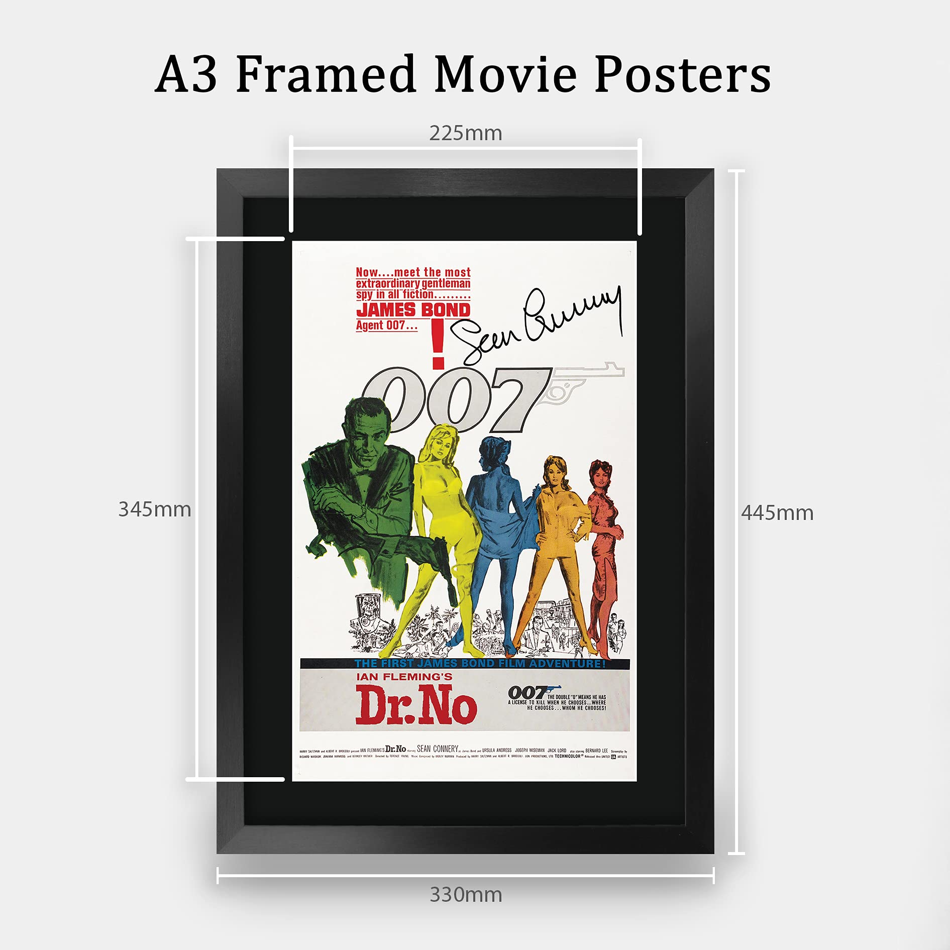Amazon.com: HWC Trading James Bond - Dr. No Movie Poster Sean